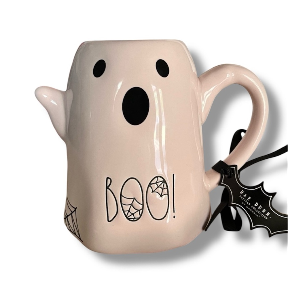 Rae Dunn | NWT pink ghost seasonal Halloween mug - OS